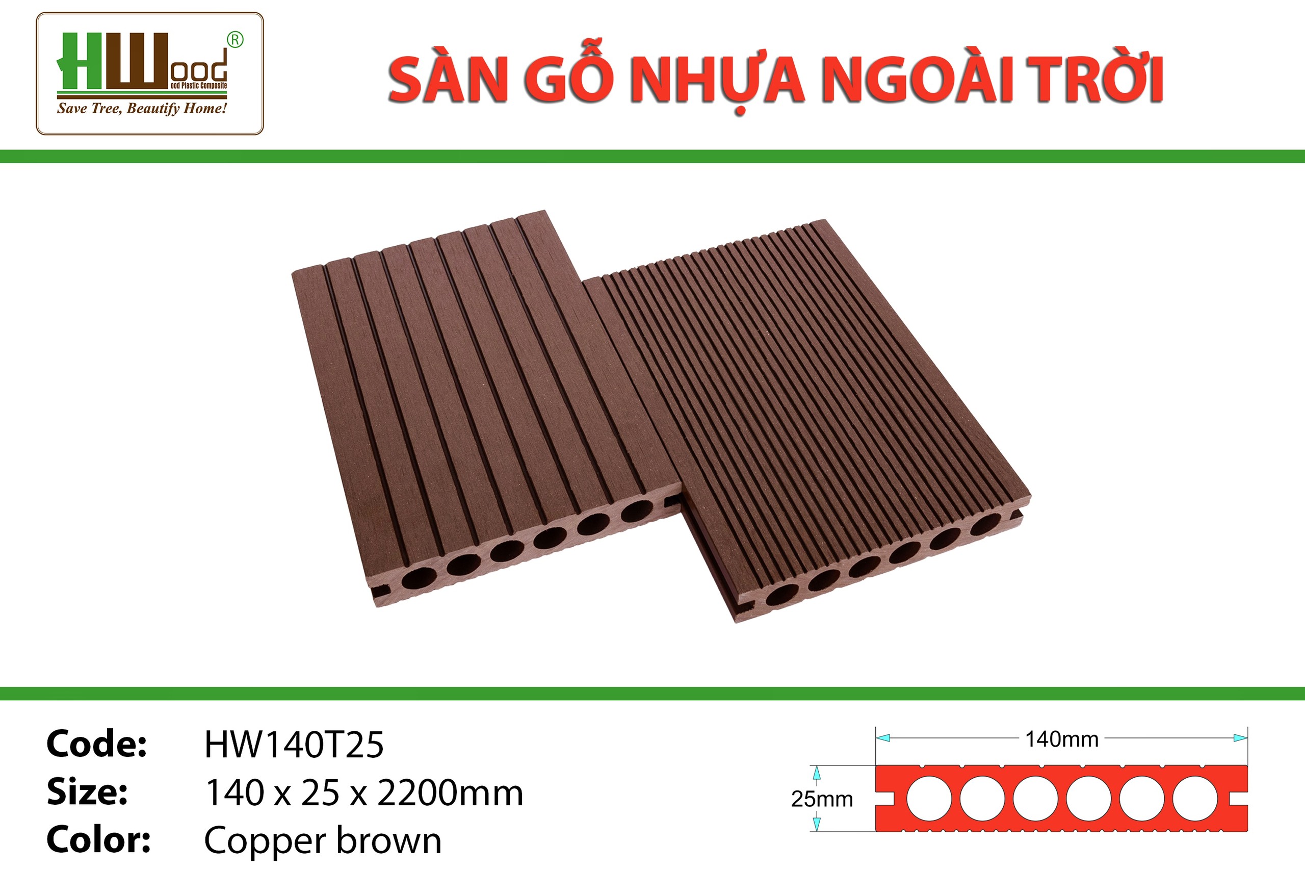 kho sàn nhựa ngoài trời Hwood Bình Dương 