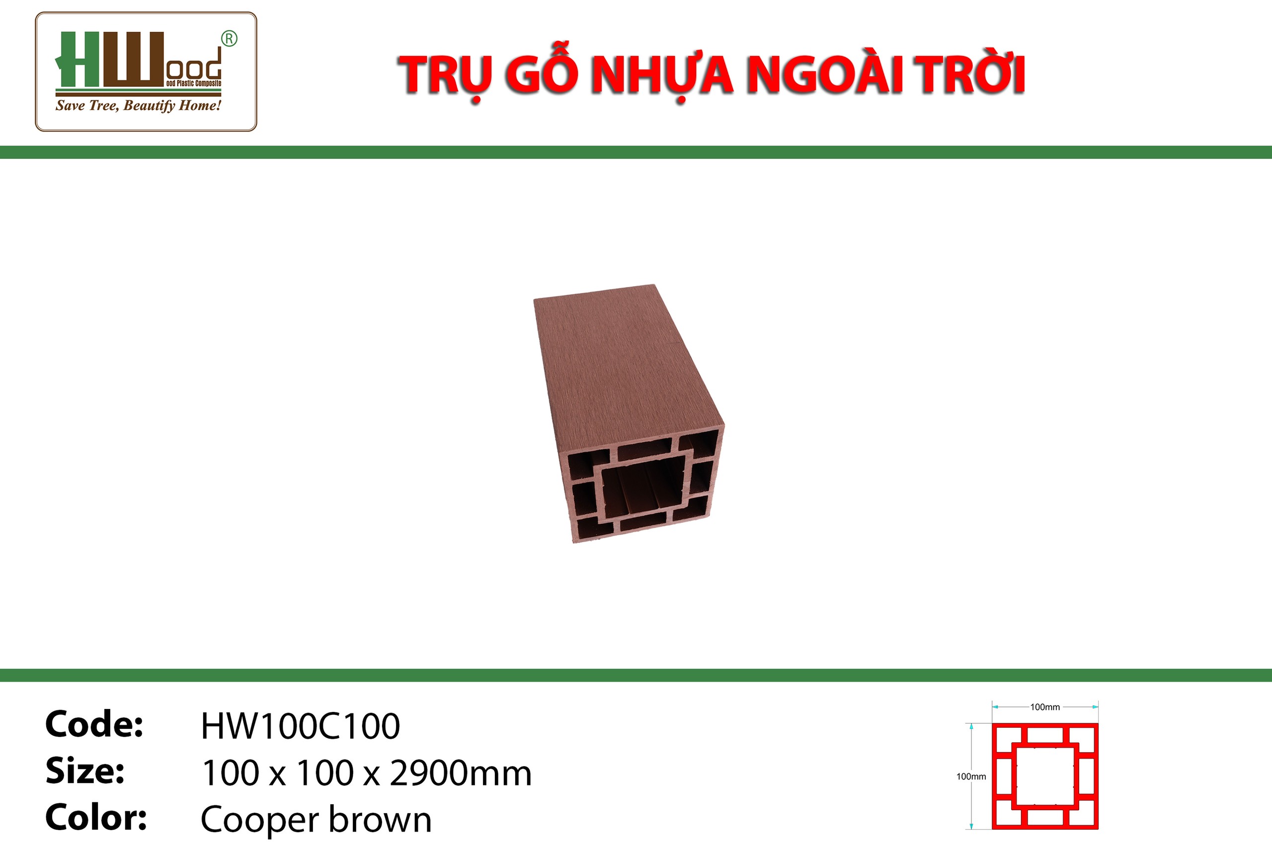 Thanh lam trụ hwood ngoài trời  Thủ Dầu Một