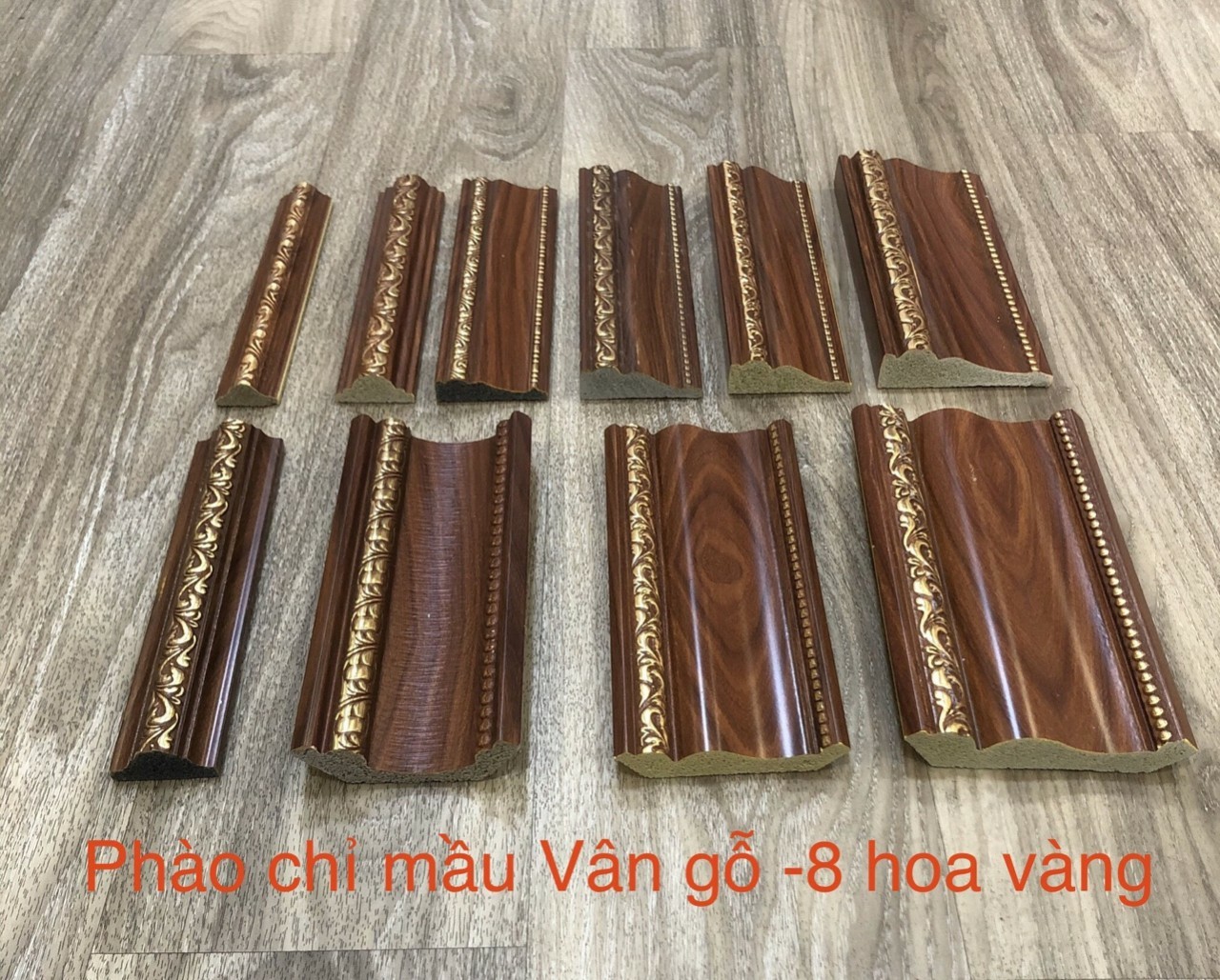 Phào Chỉ PU - Phào Trần Vân Gỗ Đậm Bình Dương 